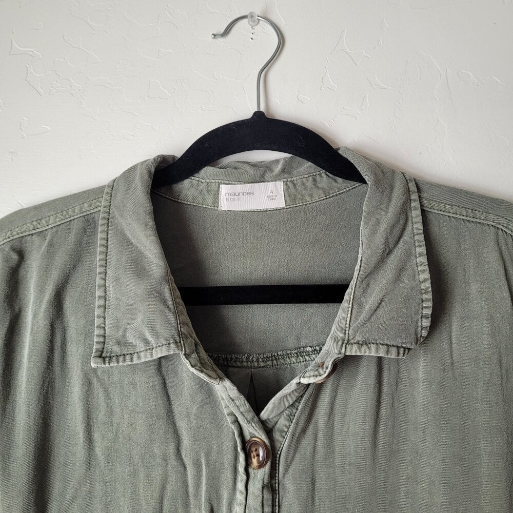 Maurices Plus Size Utility Button Down - image 4